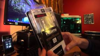 Sony Micro HDMI DLCHEU15 Unboxing [upl. by Masha]