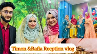 Timon and Rafia Recption vlog ♥️🖤♥️ Alhmduliilah 🤍🤍♥️💙♥️viralvideo [upl. by Nayab611]