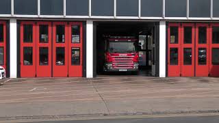 Hertfordshire Fire amp Rescue Service Hertford On Call WrT09reg Scania SPARE Turnout April 2021 [upl. by Sharline669]