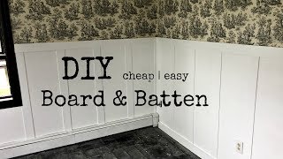 DIY BOARD amp BATTEN  Wainscoting [upl. by Aninay822]