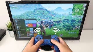 How to CONNECT PS4 CONTROLLER to PC WIRELESS Fortnite EASY METHOD [upl. by Eiblehs]