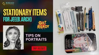 Stationary Items to carry for JEE Barch Exam  How to attempt portrait questions  Secret Tips [upl. by Dahij]