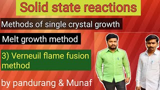 Verneuil flame fusion methodmelt growth methodmethods of single crystal growth [upl. by Ilyak]