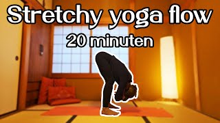 Yoga RouTine  Stretchy yoga flow beginner en intermediate 20 minuten [upl. by Rosenblum]