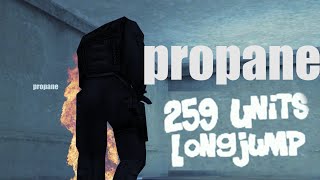 NEW WORLD RECORD PROPANE 259 LONGJUMP 260 stats sideways 🥵 [upl. by Llerrom]