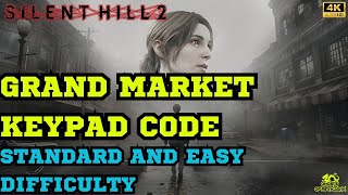 Grand Market Keypad Code  Silent Hill 2 Remake Easy and Standard Difficulty Puzzles [upl. by Ahsahs]