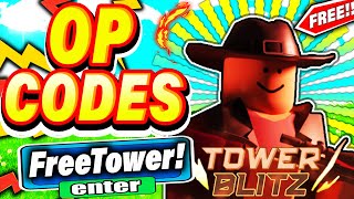 All Secret Tower Blitz Codes 2023  Codes for Tower Blitz 2023  Roblox Code [upl. by Isabea]