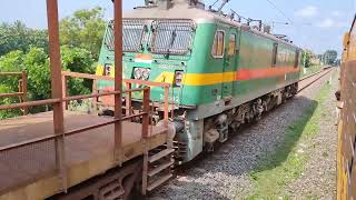 Cholan Express waiting for goods train 🚂 cholanexpress [upl. by Baer674]