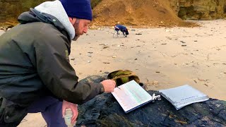 Plein Air Sketching  Godrevy Beach Cornwall [upl. by Aznaed]