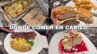 DONDE COMER EN CARILO  Mis recomendaciones  Best food in Argentinian coast  meat pizza burgers [upl. by Eatnoled]