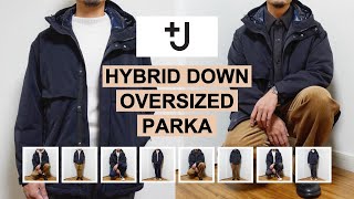 【UNIQLO J】30代メンズの ハイブリッドダウンパーカー 着回しコーデ提案 ＆ 購入レビュー（ユニクロ ジルサンダー 秋冬アウター ダウンジャケット [upl. by Josey]