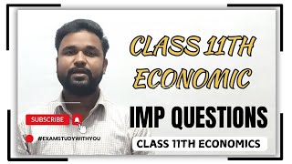 class 11 economics imp Questions  cbse  economics  cbse exam preparation  cbse important questio [upl. by Ruphina]