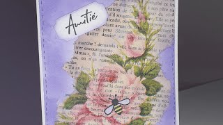 Tuto carte acrostiche quotavrilquot et serviette en papier [upl. by Timotheus]