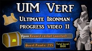 Ultimate Ironman Progress 11  First Master Clue  Quest amp Diarys  Road to PvM  UIM Verf [upl. by Blatt649]