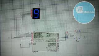 Atmega328p and seven Segment display interfacing in Proteus using Atmel studio [upl. by Aloibaf]