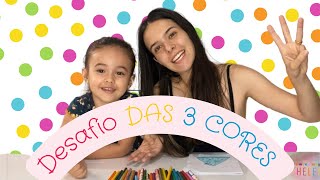 😃 Desafio das 3 cores com a mamãe 🌈✨ [upl. by Liamaj149]