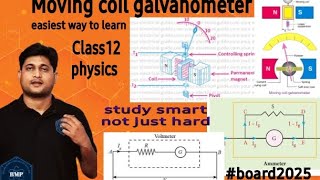 Moving Coil Galvanometerclass12physicsMovingchargesampMagnetismphysicsforboardexam2025imptopic [upl. by Ahcurb]