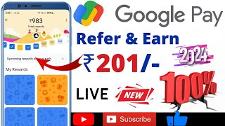 💸 Earn Unlimited Money with Google Pay  Refer amp Earn Hack  StepbyStep Guide2024 [upl. by Mayrim]