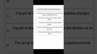 What is the isoelectric point for an amino acid [upl. by Kahn923]