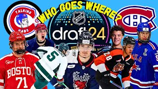 2024 NHL Entry Draft  Full 1st Round  Fans Hangout [upl. by Hnamik]