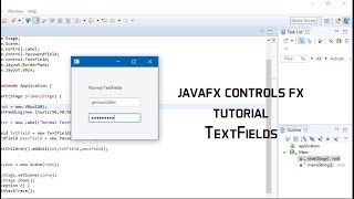 JavaFX ControlsFX tutorial TextFields Introduction [upl. by Nylsirk721]