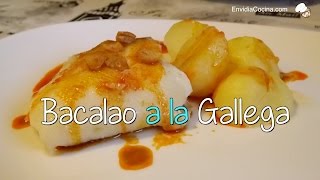 Cómo hacer BACALAO a la GALLEGA con patatas  Receta Fácil y Rápida [upl. by Huntley]