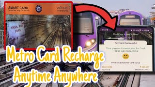 How to Recharge Metro Card Online  Metro kolkata kolkatametro [upl. by Mattson]