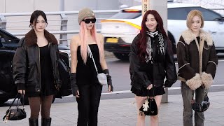 에스파 MAMA 출국 멤버들과 다른 혼자 핫한 지젤 aespa Airport Departure｜인천공항 241121 [upl. by Ititrefen]