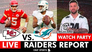 Chiefs vs Dolphins Live Stream NFL Playoffs AFC Wild Card FREE Peacock Watch Party Raiders Report [upl. by Tiphany754]