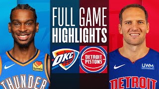 THUNDER at PISTONS  FULL GAME HIGHLIGHTS  January 28 2024 [upl. by Kenlee]