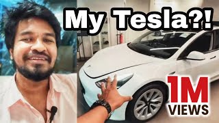 My 1st Tesla Car 🤯  Tamil  Madan Gowri  MG [upl. by Nayhr633]