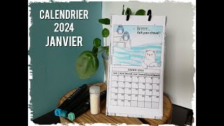 Calendrier 2024  Janvier [upl. by Leesen49]