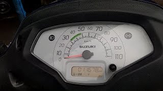 Suzuki access 125 service light off or engine oil indicator off  in just 2 minutes in hindi [upl. by Lebezej]