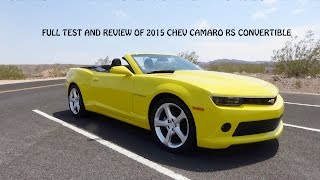 What you NEED to know about the 2015 Chevrolet Camaro RS Convertible [upl. by Tasiana762]