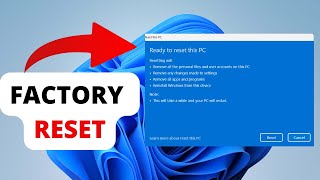 How to Factory Reset Windows 11 in 2024 [upl. by Omora]