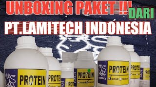 UNBOXING PAKET DARI PT LAMITECH INDONESIA [upl. by Akeber]