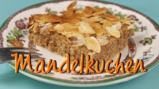 Mandelkuchen Rezept  schneller amp einfacher Blechkuchen [upl. by Ellerud419]