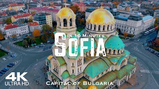 SOFIA 2024 🇧🇬 София Drone Aerial 4K  Bulgaria България Уикипедия [upl. by Nomar]