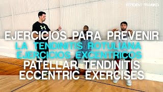 Ejercicios preventivos tendinitis rotuliana Entrenamiento excéntrico [upl. by Laurene935]