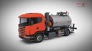 TEKFALT sprayFALT Bitumen Sprayer Tanker [upl. by Darnell946]