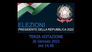 ELEZIONI Presidente della Repubblica 2022 Terza Votazione [upl. by Winshell119]