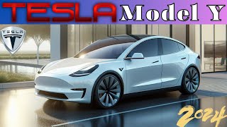 2024 Tesla Model Y🚗 first look  interior exterior  release date [upl. by Geiss393]