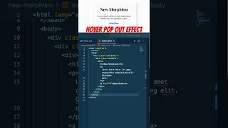 CSS for Beginners Create a Cool Hover Pop Effect Using Shadows coding programming [upl. by Willms]