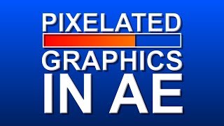 Pixelated Graphics 16bit mosaic effect  Adobe After Effects Tutorial [upl. by Levesque]