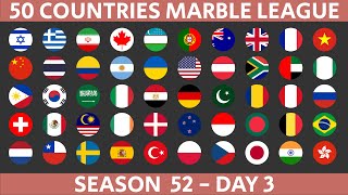 50 Countries Marble Race League Season 52 Day 110 Marble Race in Algodoo [upl. by Araf526]