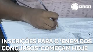 Enem dos concursos governo abre inscrições para diversas vagas [upl. by Obelia]