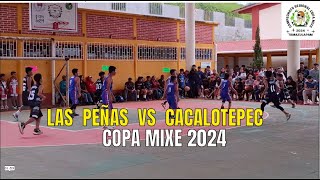 LAS PEÑAS VS CACALOTEPEC COPA MIXE 2024 [upl. by Mazonson414]