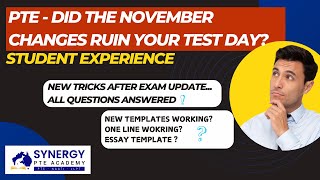 PTE New Exam Experiment 2024 Nov  Update Post Changes New Templates amp  PTE Working Tips amp Tricks [upl. by Marigold]