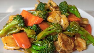 Super Quick Stir Fry Broccoli and Carrot with Chicken  Chicken with Broccoli Recipe [upl. by Araec474]