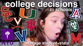 COLLEGE DECISION REACTIONS 2024  NYU USC UMiami Tulane UVA amp more [upl. by Laverne]